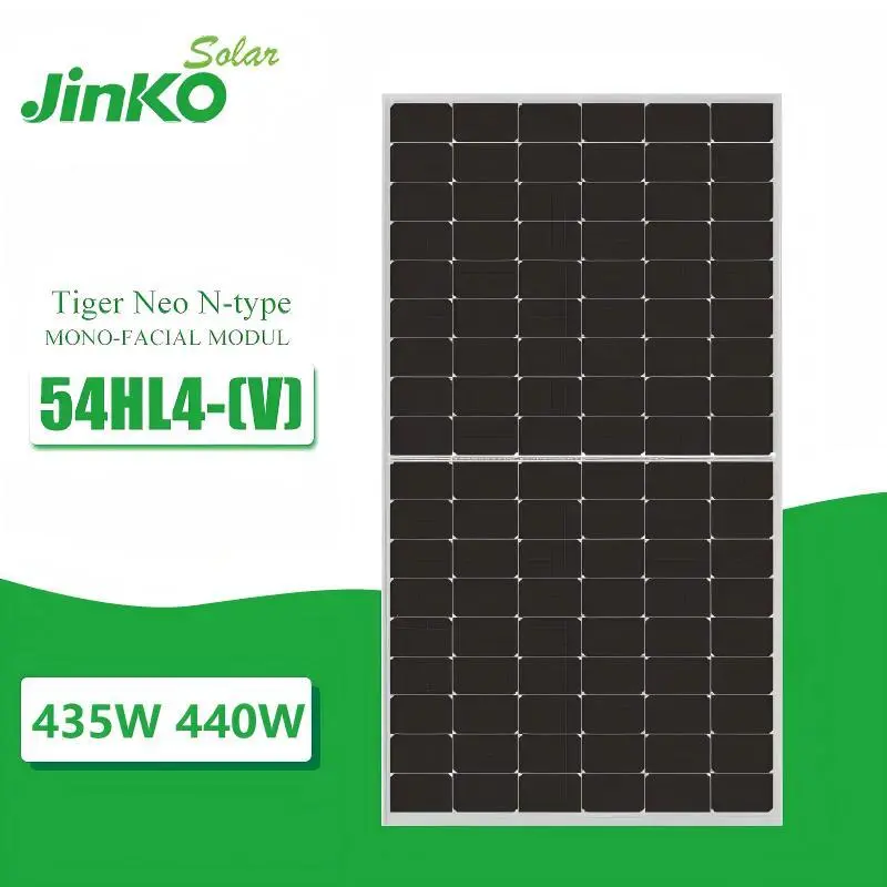 Pannello solare singolo in vetro tipo N JinkoSolar 54HL4R-(V) 435W 440W 1