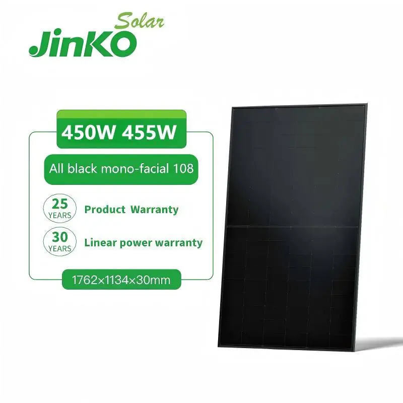 Jinkosolar 54HL4R-B 450W 455W N-TYPE لوحة شمسية واحدة 1