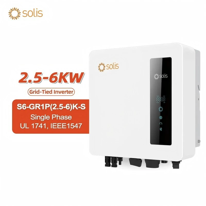 Solis Monofásico S6-GR1P(2.5-6)KS em Inversores Conectados à Rede Inversor Solar Preço Baixo para Sistema Solar 1