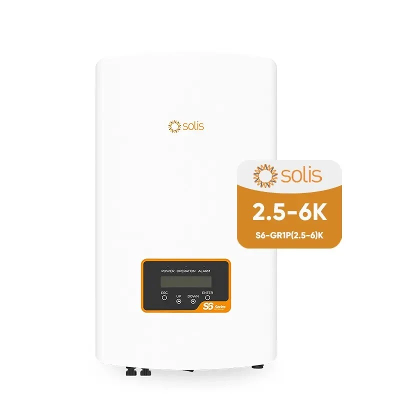 On Grid EU Versão Solis 2.5KW 5KW 6KW Monofásico Grid-Tied Inversores Solares S6-GR1P(2.5-6)K 1