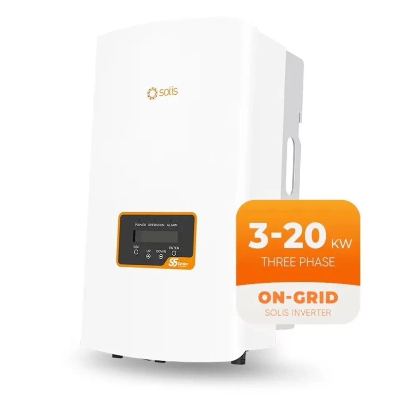 Solis Inverter 3 Phase on Grid S5-GR3P(3-20)K 3kW 4kW 5kW 6kW 8kW 9kW 10kW Ongrid Solar Inverter with WiFi Model 1