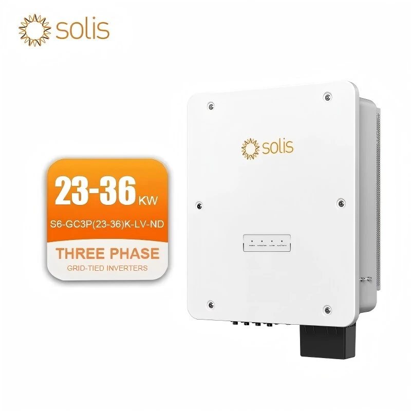 IN Stock Solis Grid-Tied Solar Inverter 23kw 25kw 30kw 36kw 3 Phase High Voltage S6-GC3P(23-36)K-LV-ND Solar on grid Inverter 1