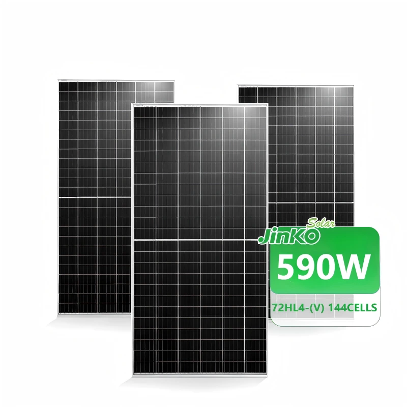 Heißer Verkauf Jinko 585W Jinko 72HL4-V Bifaziales Solarmodul Monokristalline N-Typ Solarzellen Lager mit OEM-Leistung 1