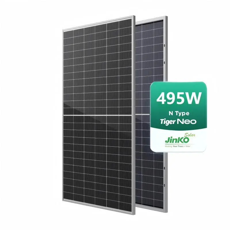 Jinko Tiger Neo 60HL4-V N-type Silver Frame Monofacial Monocrystalline 495W Mono Solar Panels 1