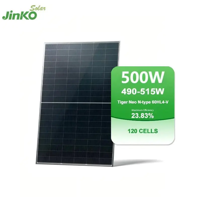 Sustainable Jinko tiger Neo 500W 60HL4-(V) 500Watt MONO-FACIAL MODULE Solar Panel 1