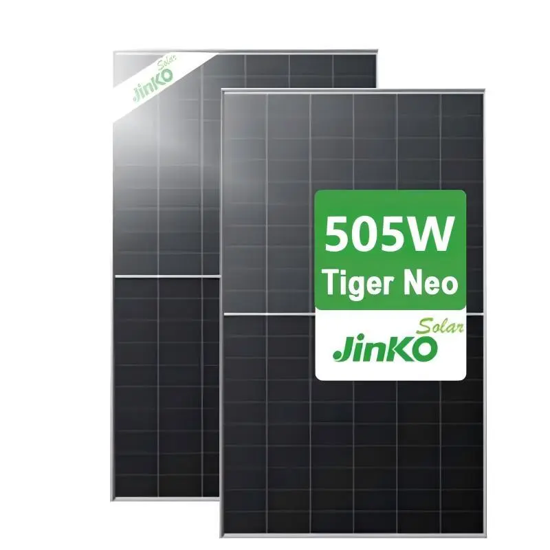 Low Cost Jinko Solar Panels 490W 495W 500W 505W 510W 515W Tiger Neo N-type 60HL4-V Half Cell Mono-Facial Pv Solar Panel for Home 1