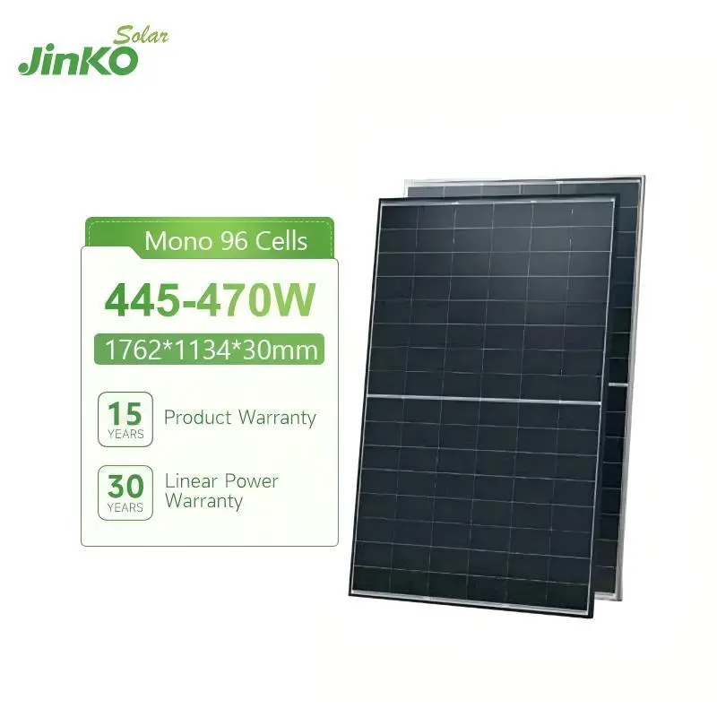 Family essential Jinko Solar Panel Tiger Neo N Type 48HL4M-BDV 445W 450W 455W Black Bifacial PV Module Solar Panel 1