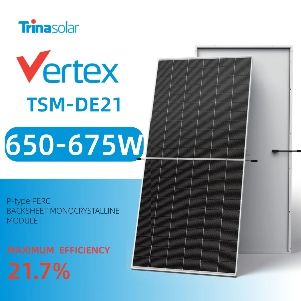 Trina Solar Vertex TSM-DE21 675W P-type PERC Backsheet Monocrystalline Module Solar Panel 1