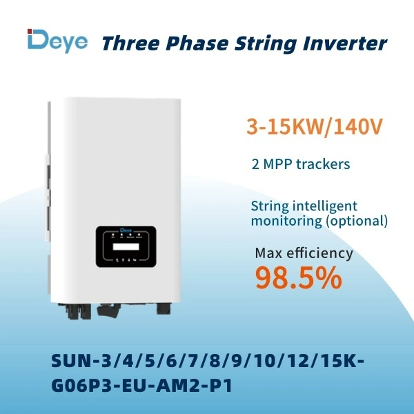 Inversor de string trifásico Deye SUN-3/4/5/6/7/8/9/10/12/15K-G06P3-EU-AM2 1