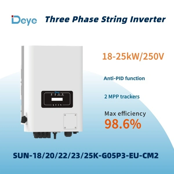 Inversor de string trifásico em rede Deye SUN-18/20/22/23/25K-G05 1