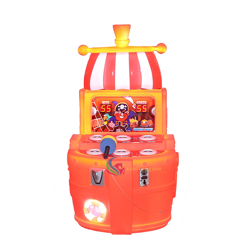 Machines d'arcade opérées de Coin, machines de jouets de jeu vidéo pour enfants, machines de jeu d'apparence de navire de pirate, machines de jeu de la marmotte 1