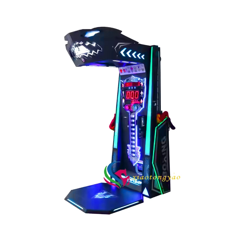 Coin exchange machine, electronic boxing arcade, entertainment game machine, boxing machine with boxing gloves 1