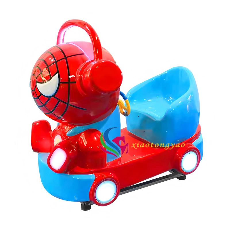 Cute Spider Man Children's Swinging Car: Happy and Fun New Partner 1