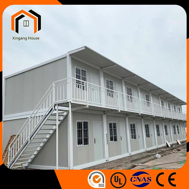 prefabricated living houses | two storey fast assembly dormitory container house 1