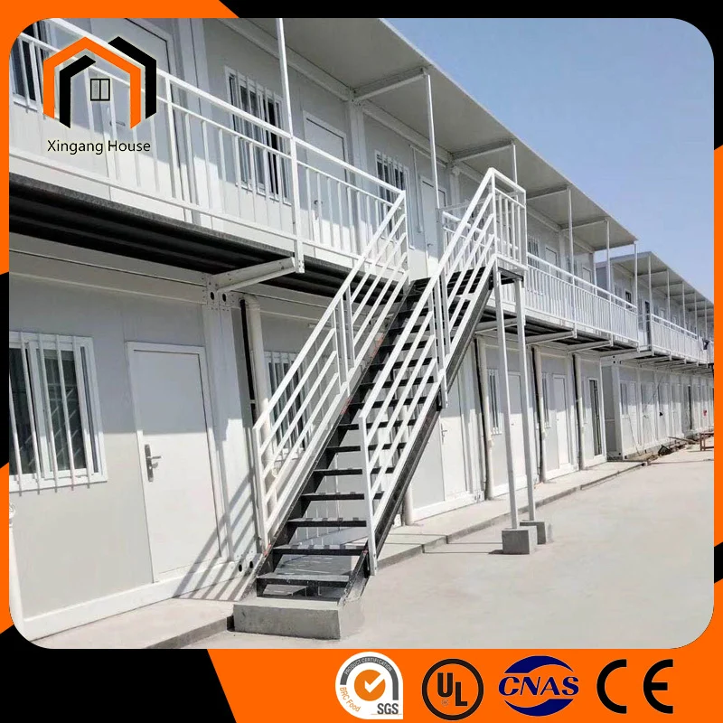 Mobile Flat Pack 20ft Sandwich Panel Camp Container Construction Site Living Dormitory Container Houses 1