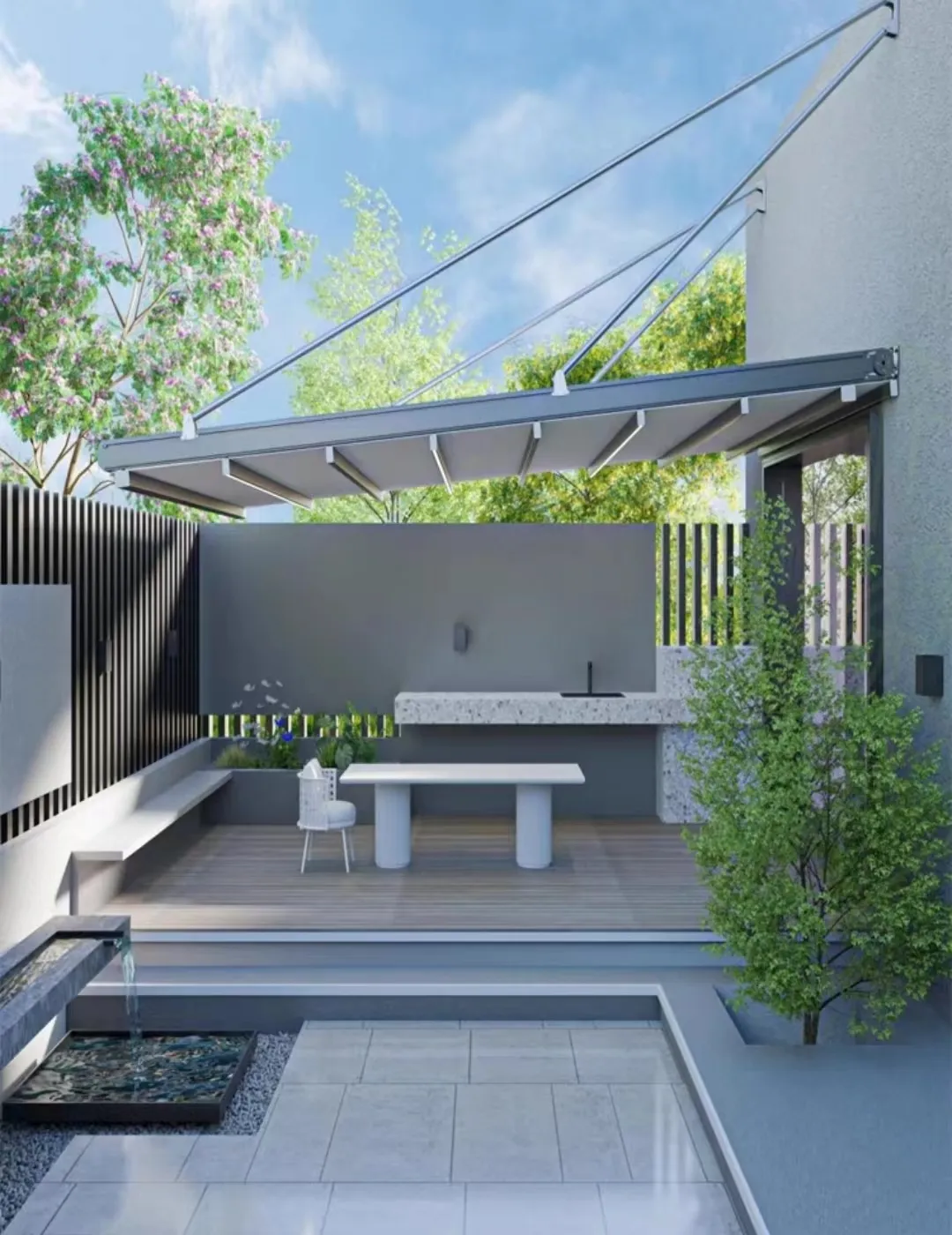 Latest Wall Mounted Louvered Pergola 2