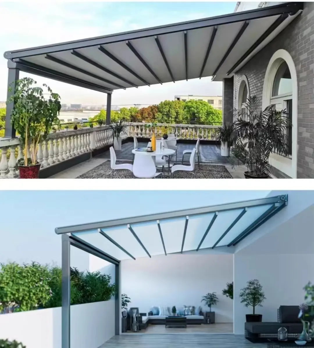 Latest Wall Mounted Louvered Pergola 6