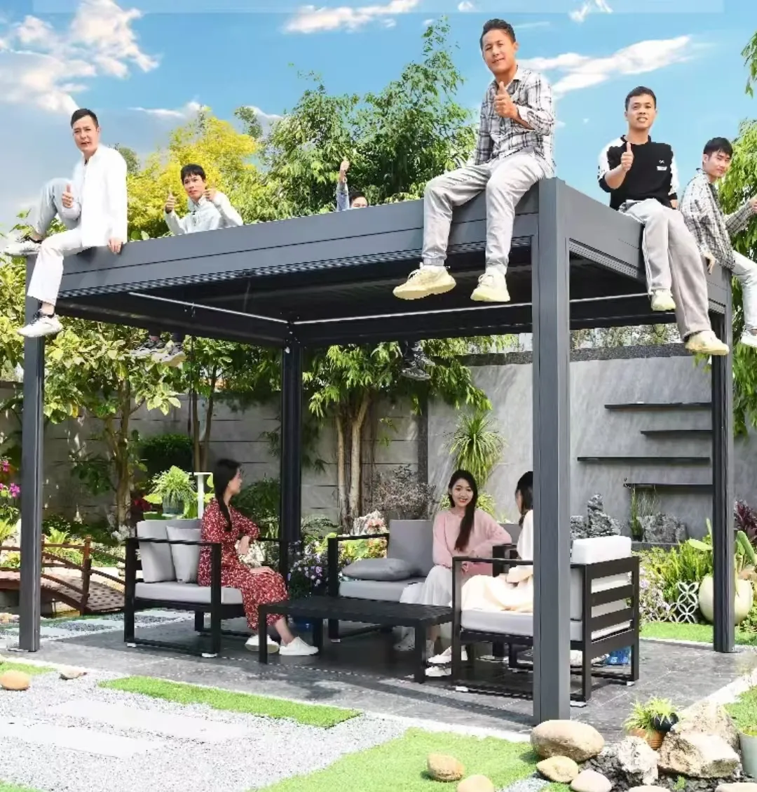 Customized Outdoor Louvered Roofing System Factory 9