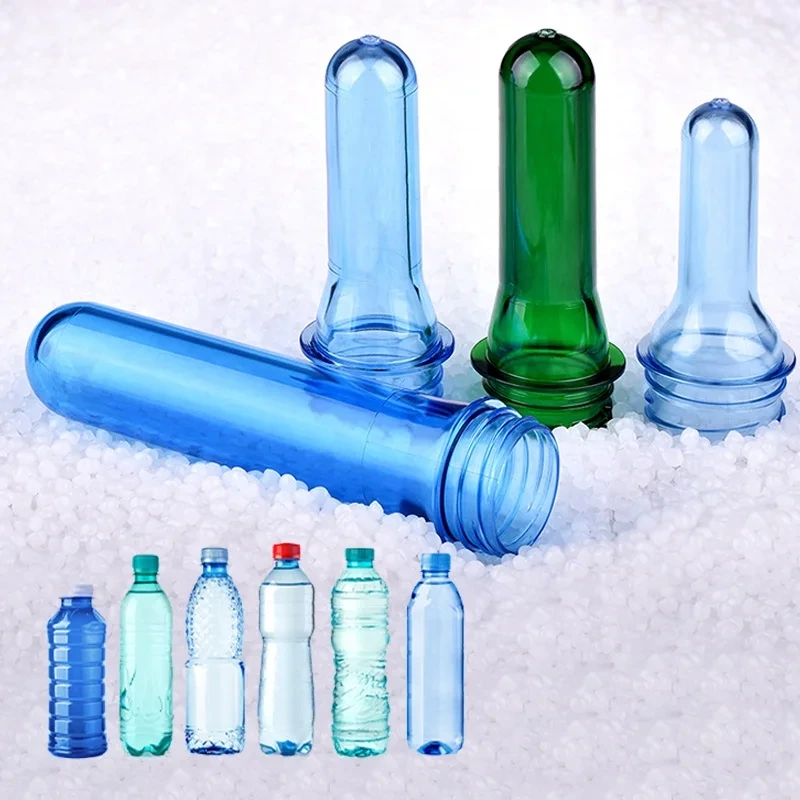 Fabricación personalizada de Aikedi, llenado en caliente Pco 1881 1810, preforma de plástico transparente para mascotas de 28 mm, 38 mm para botella de agua 1