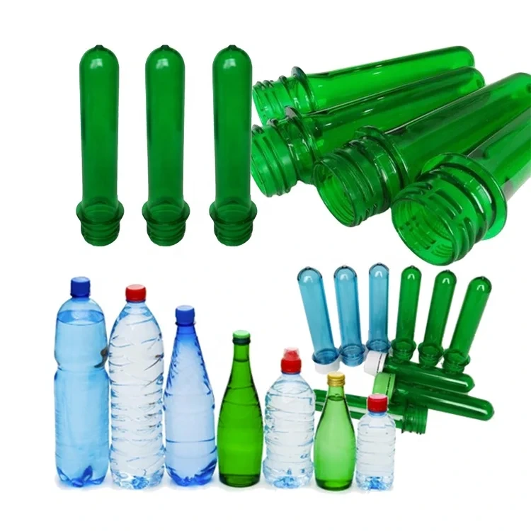 Botella de Soda con personalidad Mineral azul/verde de 28mm, tubo de botella de agua de preformas para mascotas, preformas de plástico para mascotas de Brasil para botella de agua 1