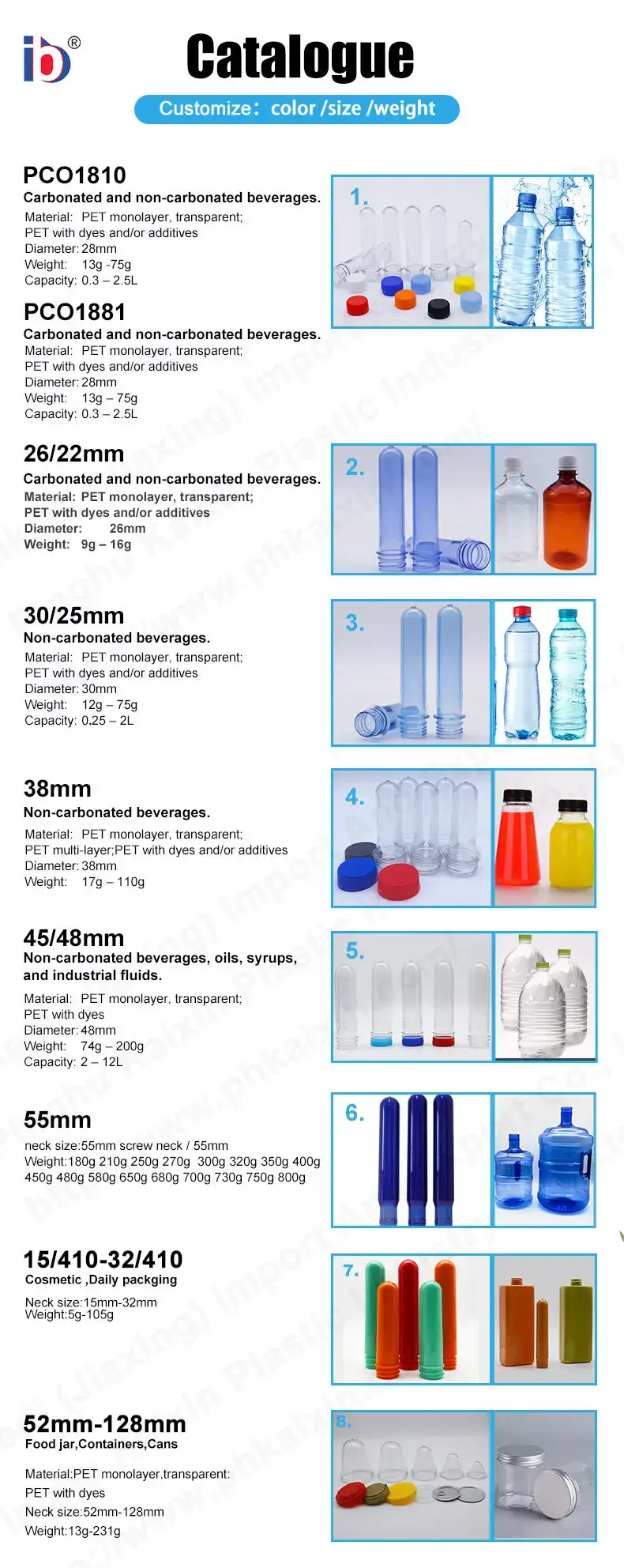 Professionalpreform Bottle Price for Aquariums Free. Freight Collect 28mm 7