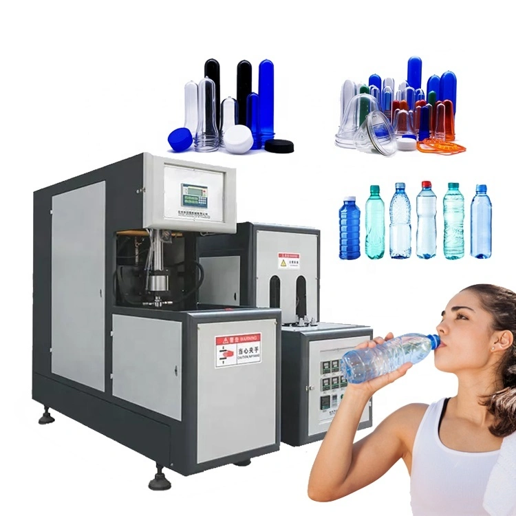 Máquina semiautomática para hacer botellas de agua de plástico Pet, soplador de botellas, máquina de moldeo por soplado para pequeñas empresas1 1
