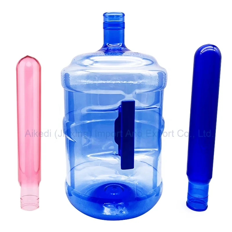 Custom Plastic Blue And Pink 55 Mm 20 Liter 5 Gallon Push Neck Water Bottle Pet Preforms Suppliers For 2 Liter Water Bottle 1