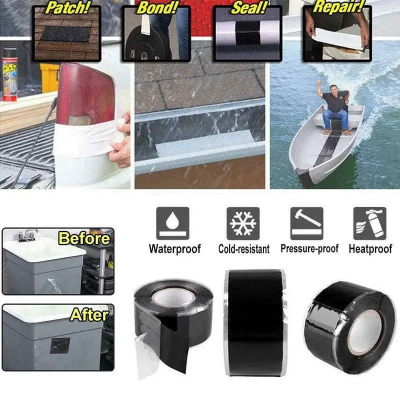 Fita de silicone autofusível 25mmx1m da Jerrytape 5