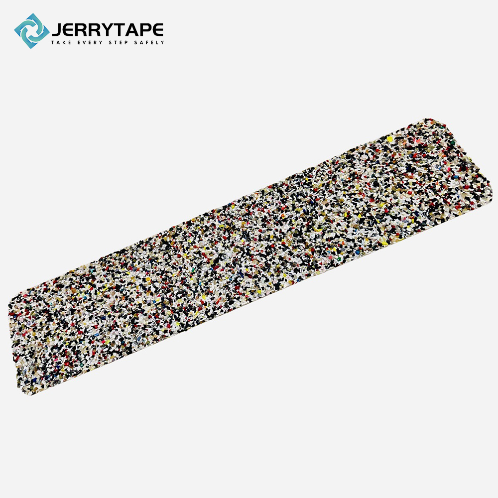 Cinta antideslizante de caucho, cinta de partículas de caucho de colores e impermeable para escalones. 6
