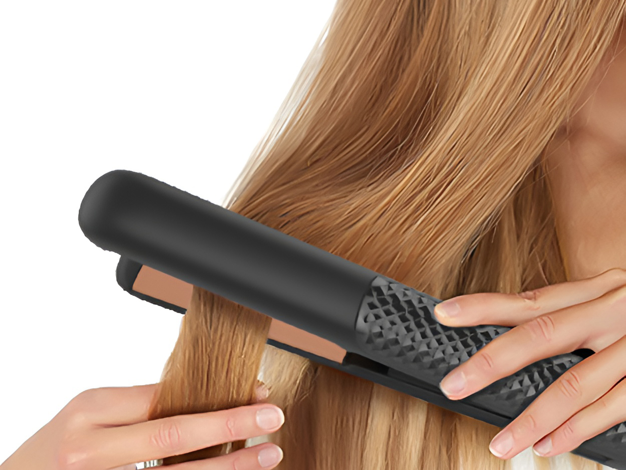Plancha de pelo profesional con placas flotantes 3D, calentamiento en 15 segundos y doble voltaje V039 1