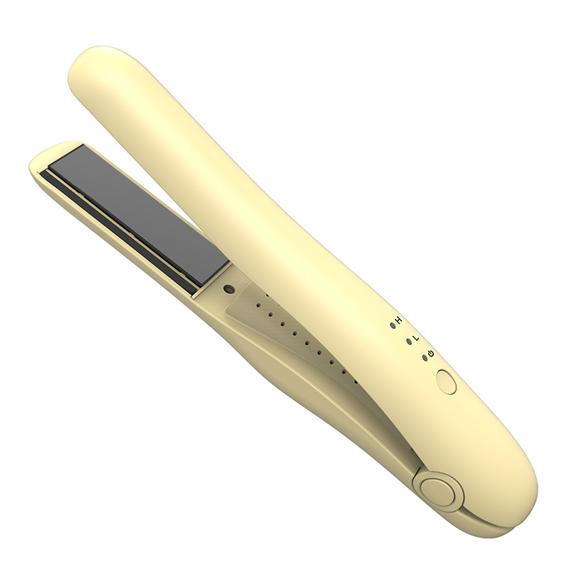 Mini plancha de pelo inalámbrica, alisadora y rizadora, batería de 2500 mAh, para viajes, V168 5