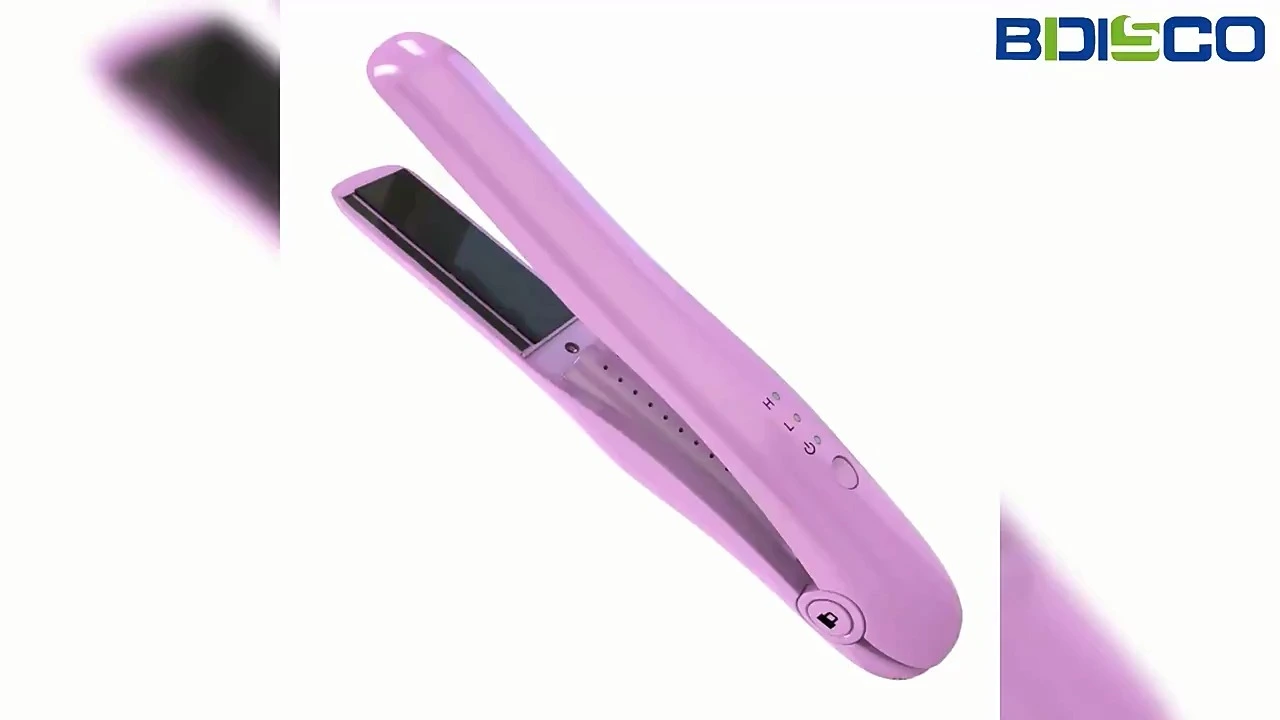 Mini plancha de pelo inalámbrica, alisadora y rizadora, batería de 2500 mAh, para viajes, V168 1