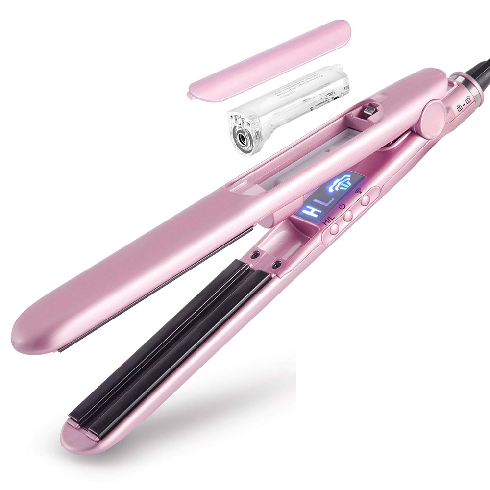 Steam Spray Hair Straightener PTC Heating 170-195℃ Dual Voltage V179 4