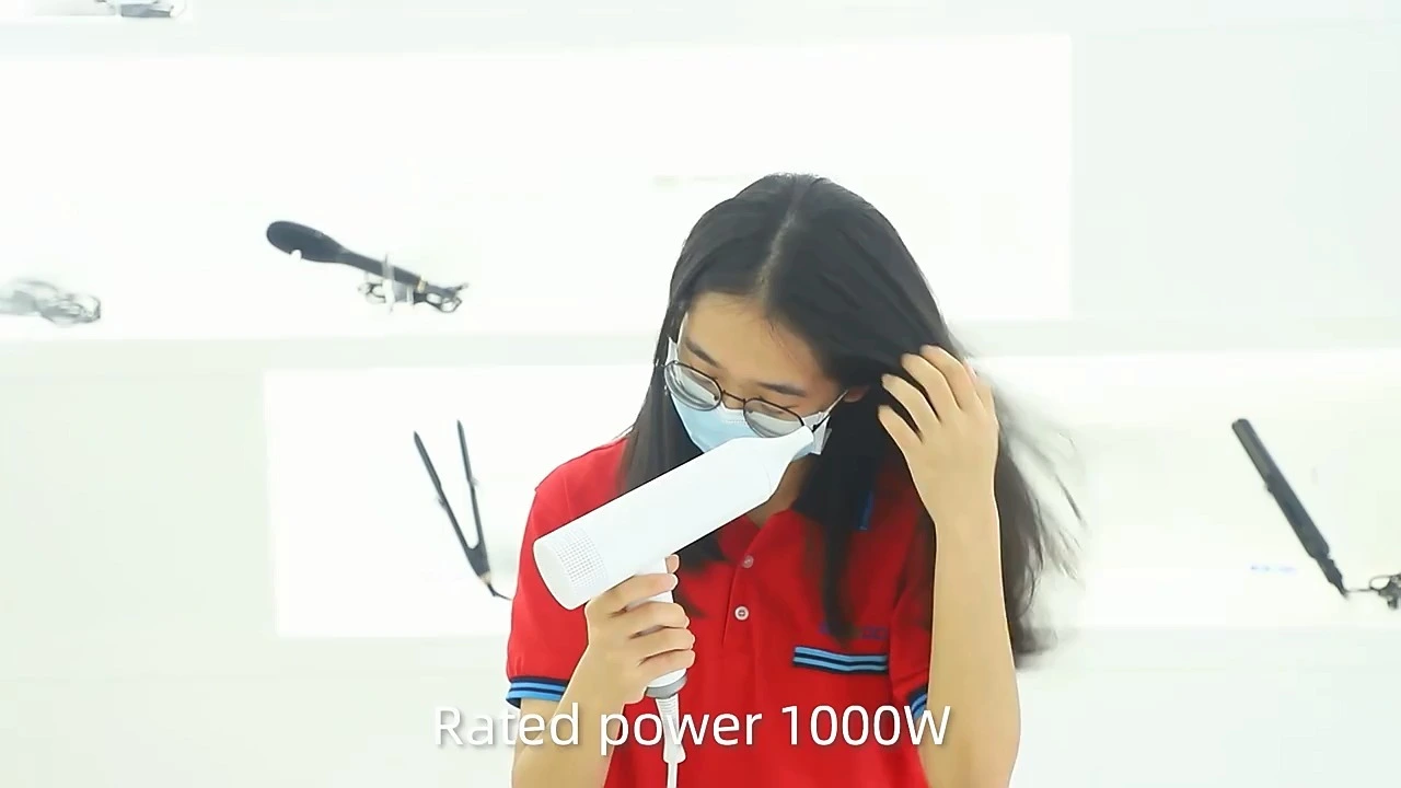 Sèche-cheveux 1200 W, 3 réglages de chaleur, 3 vitesses, 50-100 °C, protection intelligente contre la surchauffe F2713 1
