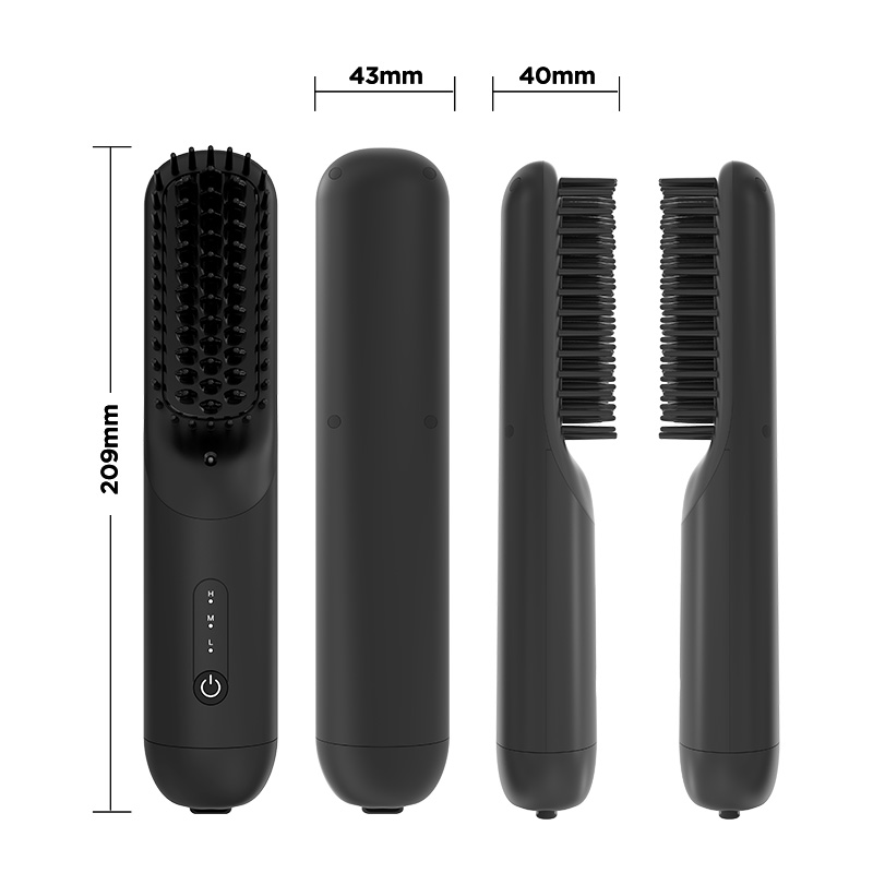 Ionic Hair Straightener Comb 3 Temperature 160-200℃ Safety Lock 38W C516 9