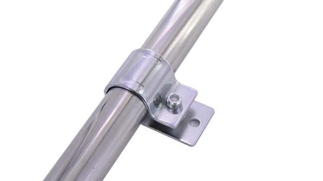 Lean pipe clamp Chrome 1