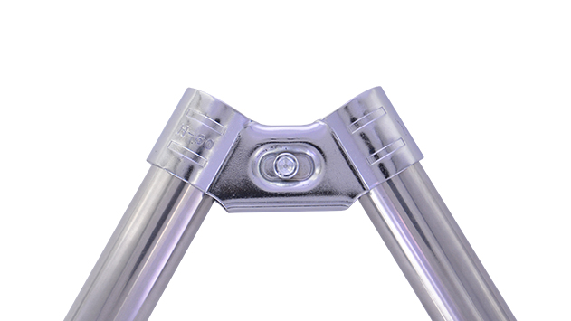 60° fixed lean pipe joint Chrome 2