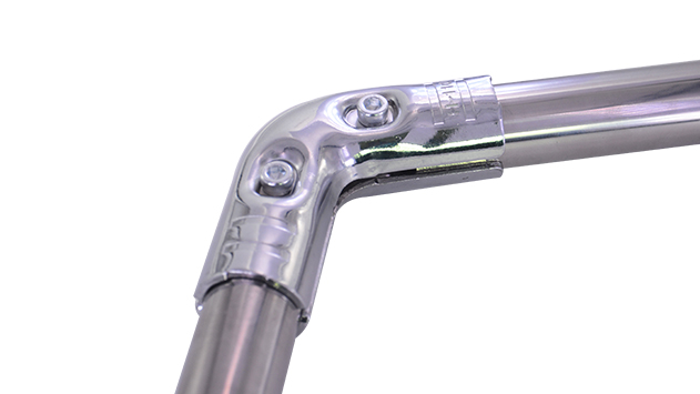 110° fixed lean pipe joint Chrome 2