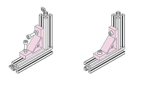 90° aluminum profile connector 3