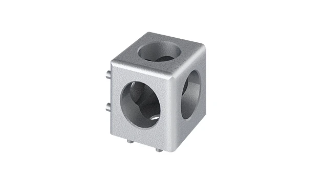 Aluminum profile 3 way connector 1