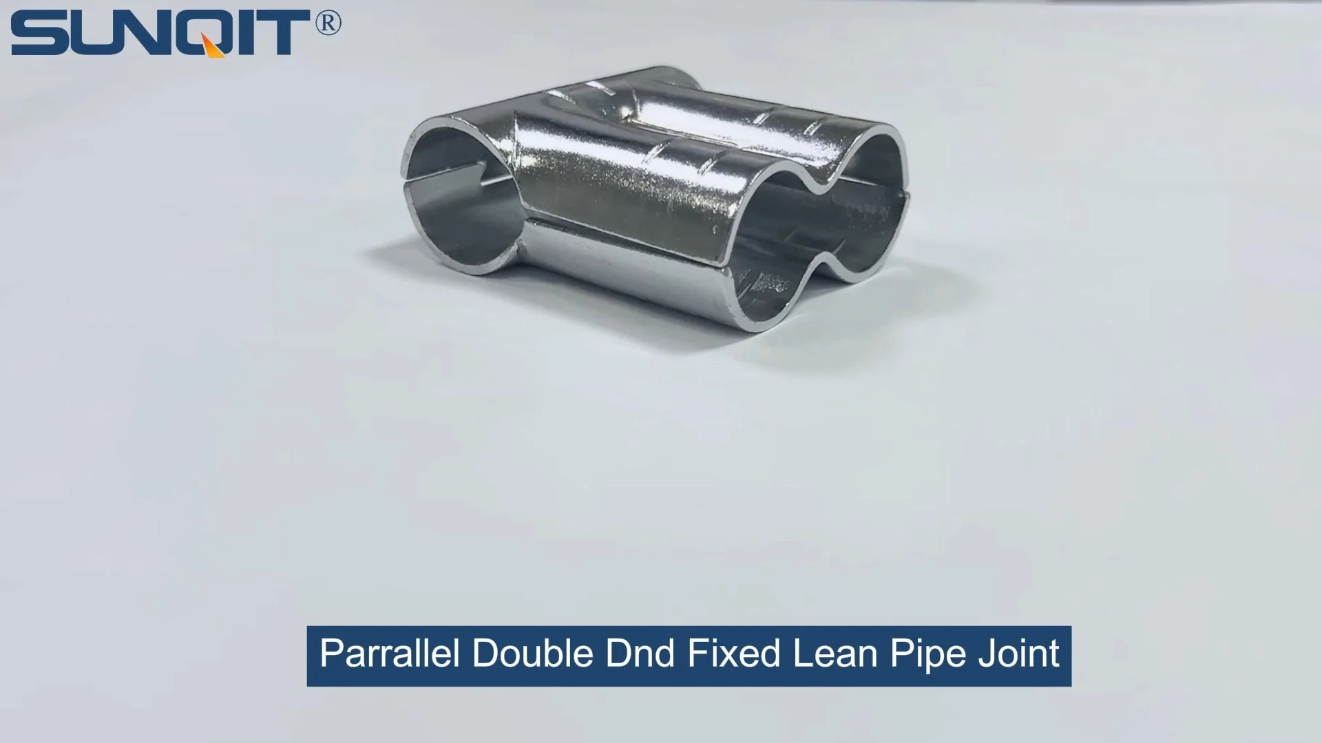 Parrallel double end fixed lean pipe joint Chrome 1