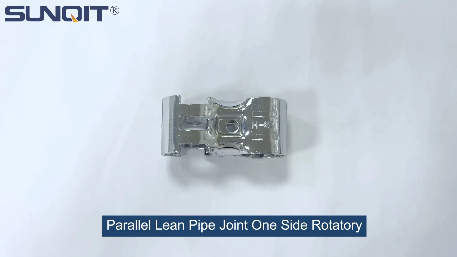 Parallel lean pipe joint one side rotatory Chrome 1