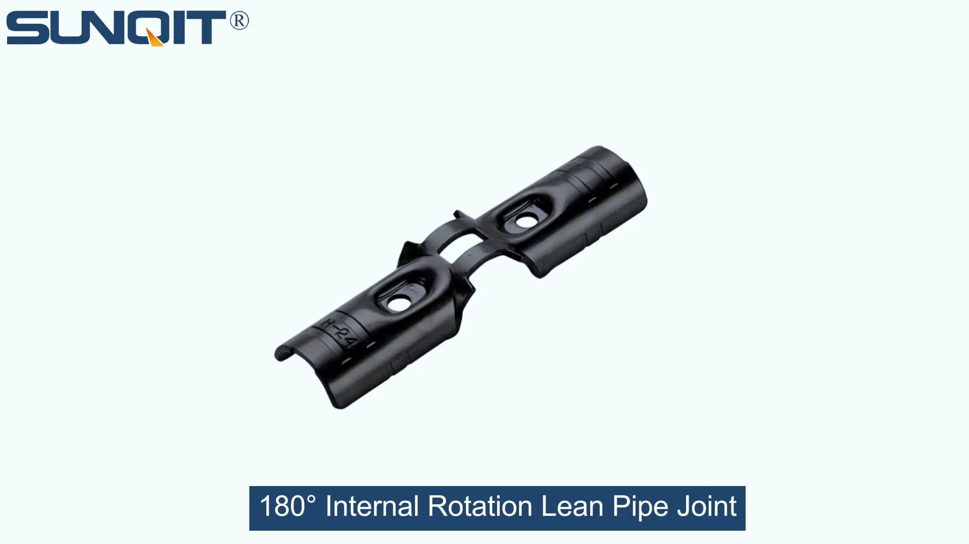 Giunto per tubo magro con rotazione interna di 180° 1