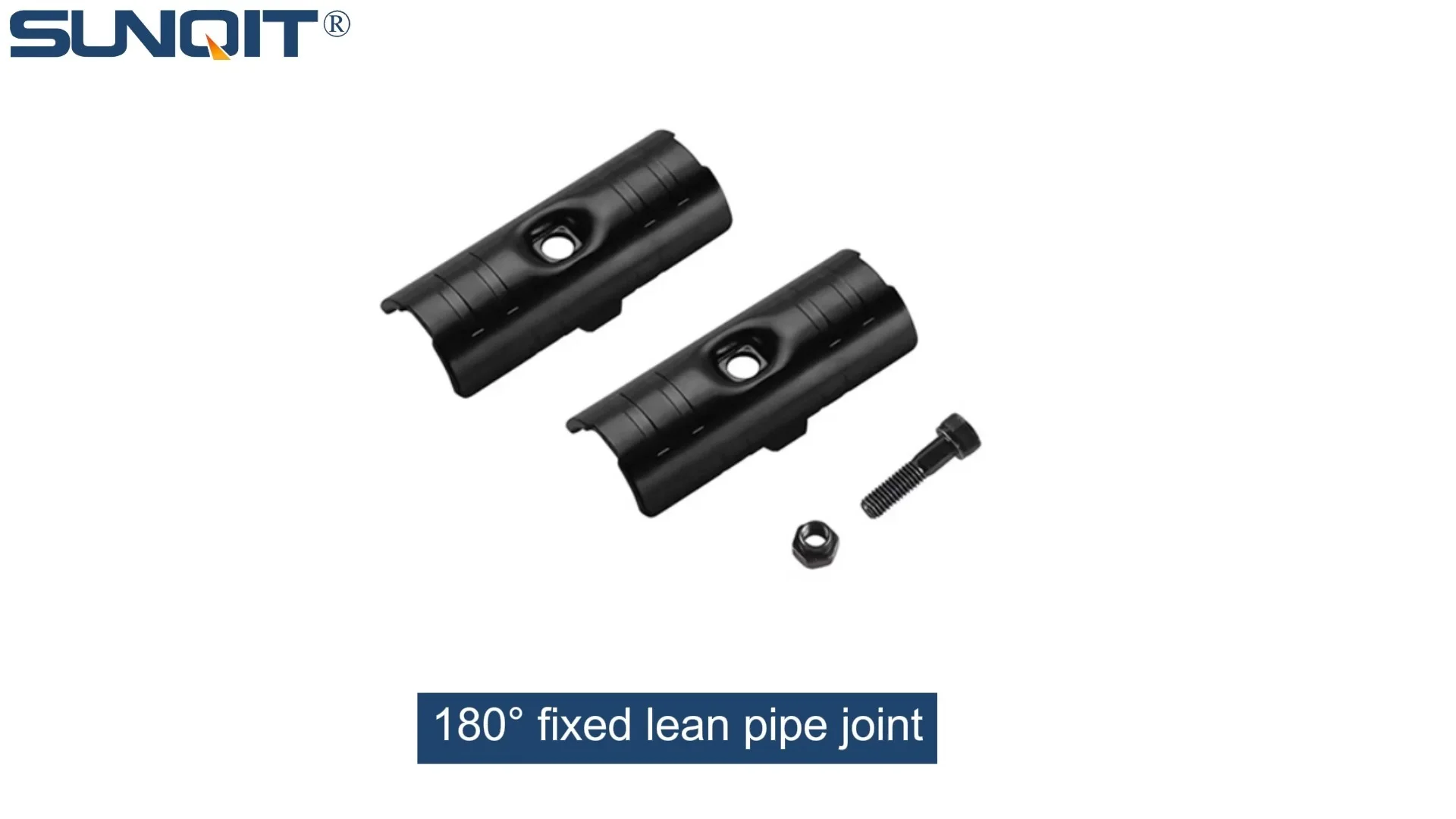 180° fixed lean pipe joint Chrome 1