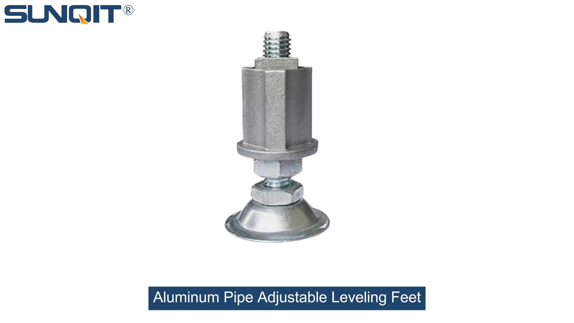 Pies niveladores ajustables de tubo de aluminio 1