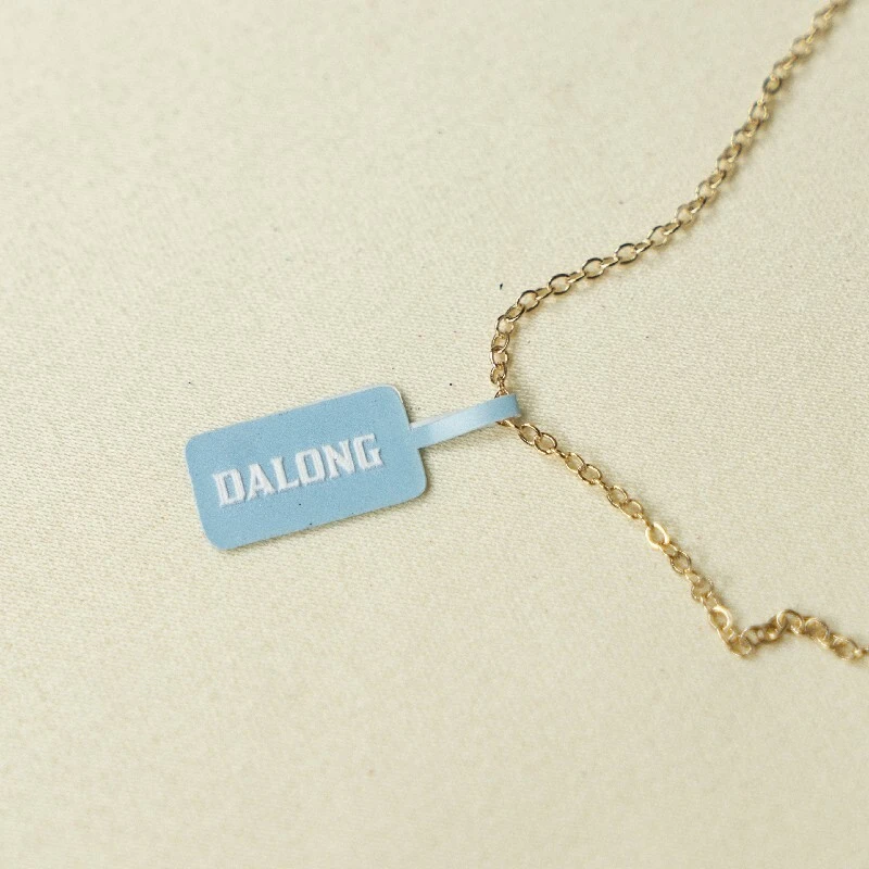 Customized Private embossed printing Logo Necklace Ring Glasses Jewelry Price Tag Sticker Label For Qr Code Barcode Printing 1