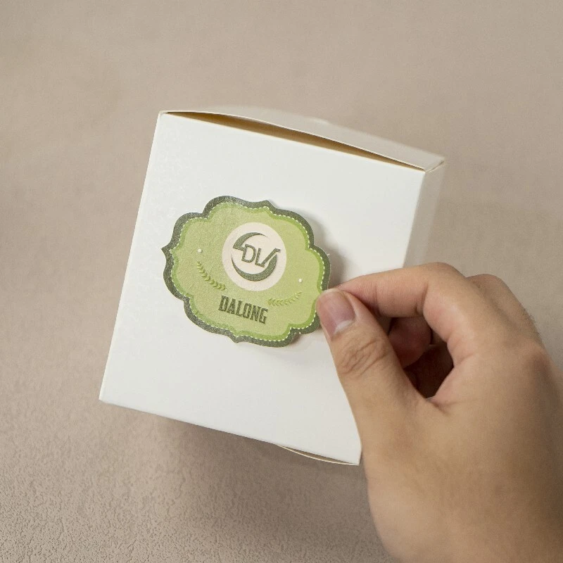 Customization paper texture UV foil stamping embossed design logo die cut stickers label 1
