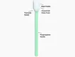 Cleanmo charcoal swabs uses ESD-safe Polypropylene handle manufacturer for general purpose cleaning 4