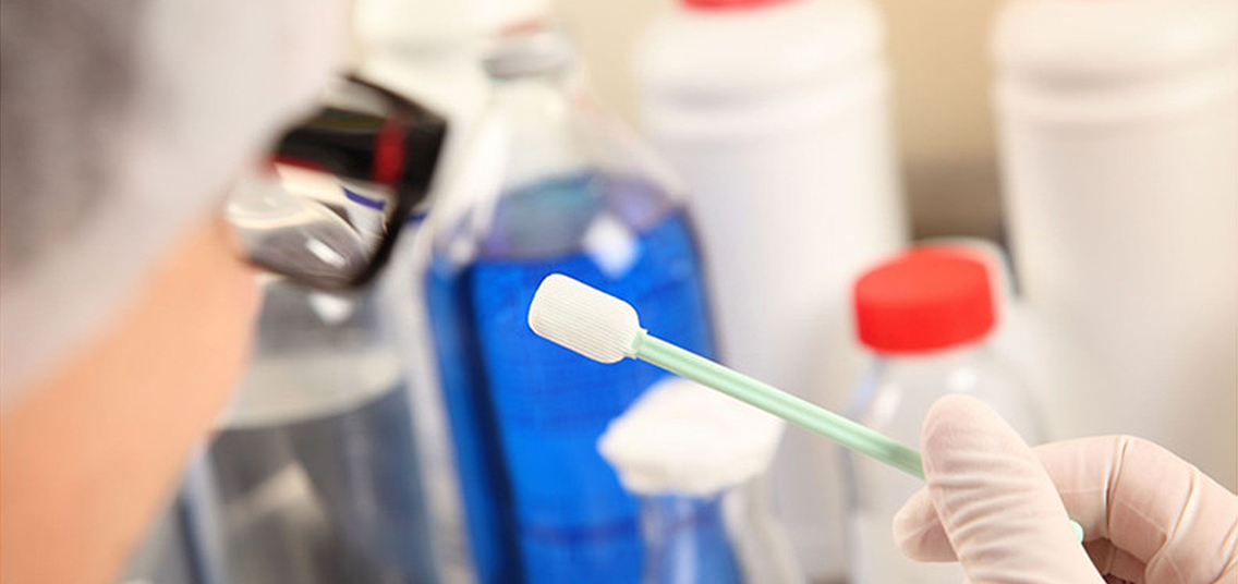 durable sterile Polyester swab Double layered head wholesale for test residues of previously manufactured products 8