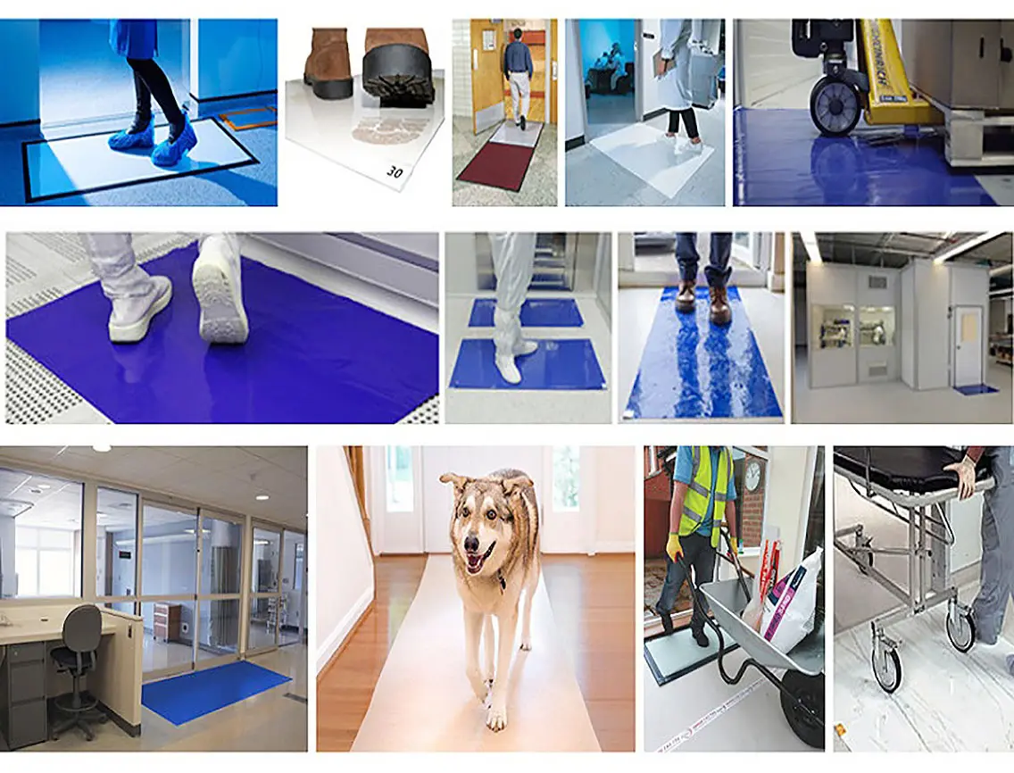 safe material sticky mat polystyrene film sheets factory direct for gowning rooms 6